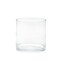 CC Home Furnishings 6" Clear Cylindrical Hand Blown Glass Vase
